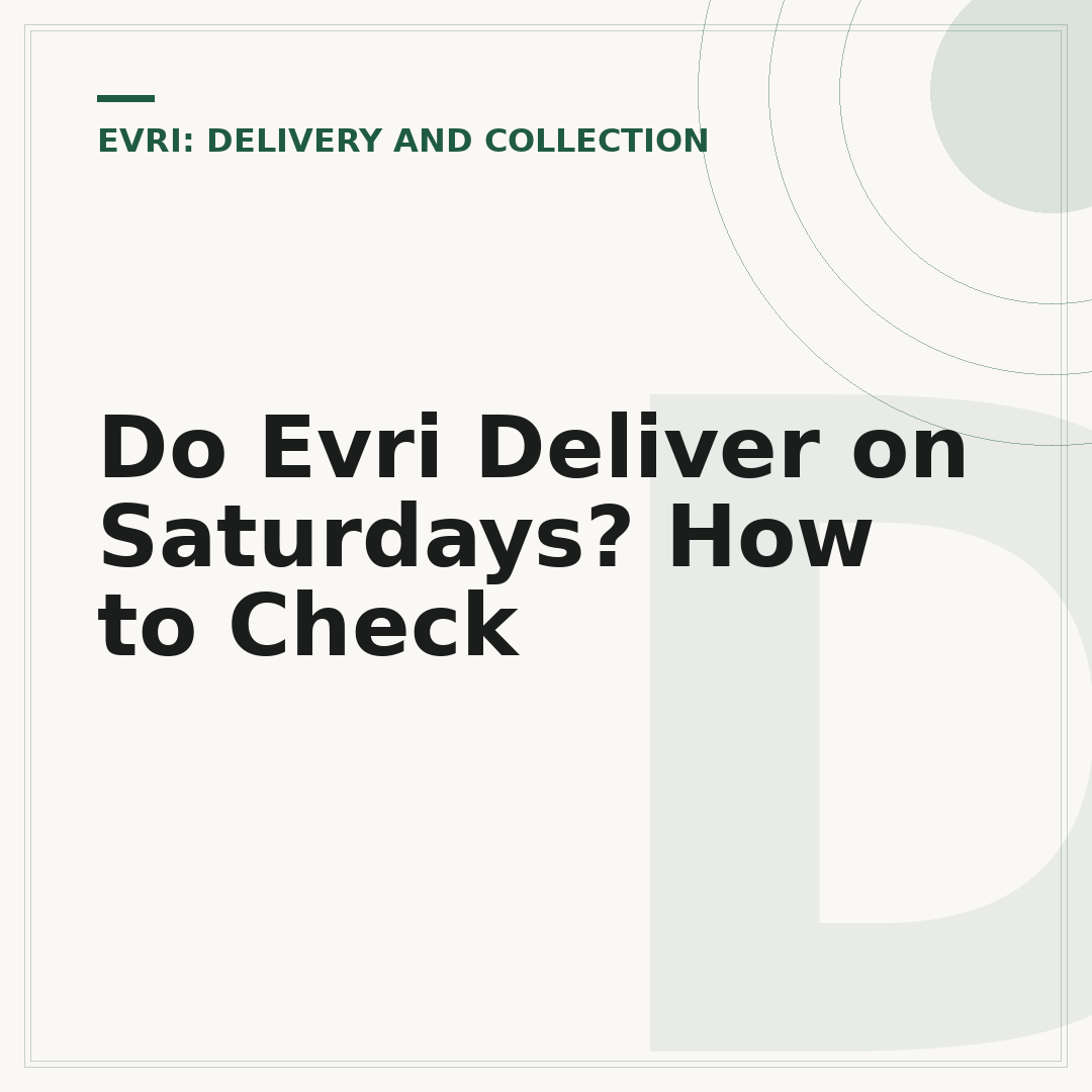 Do Evri Deliver on Saturdays? How to Check