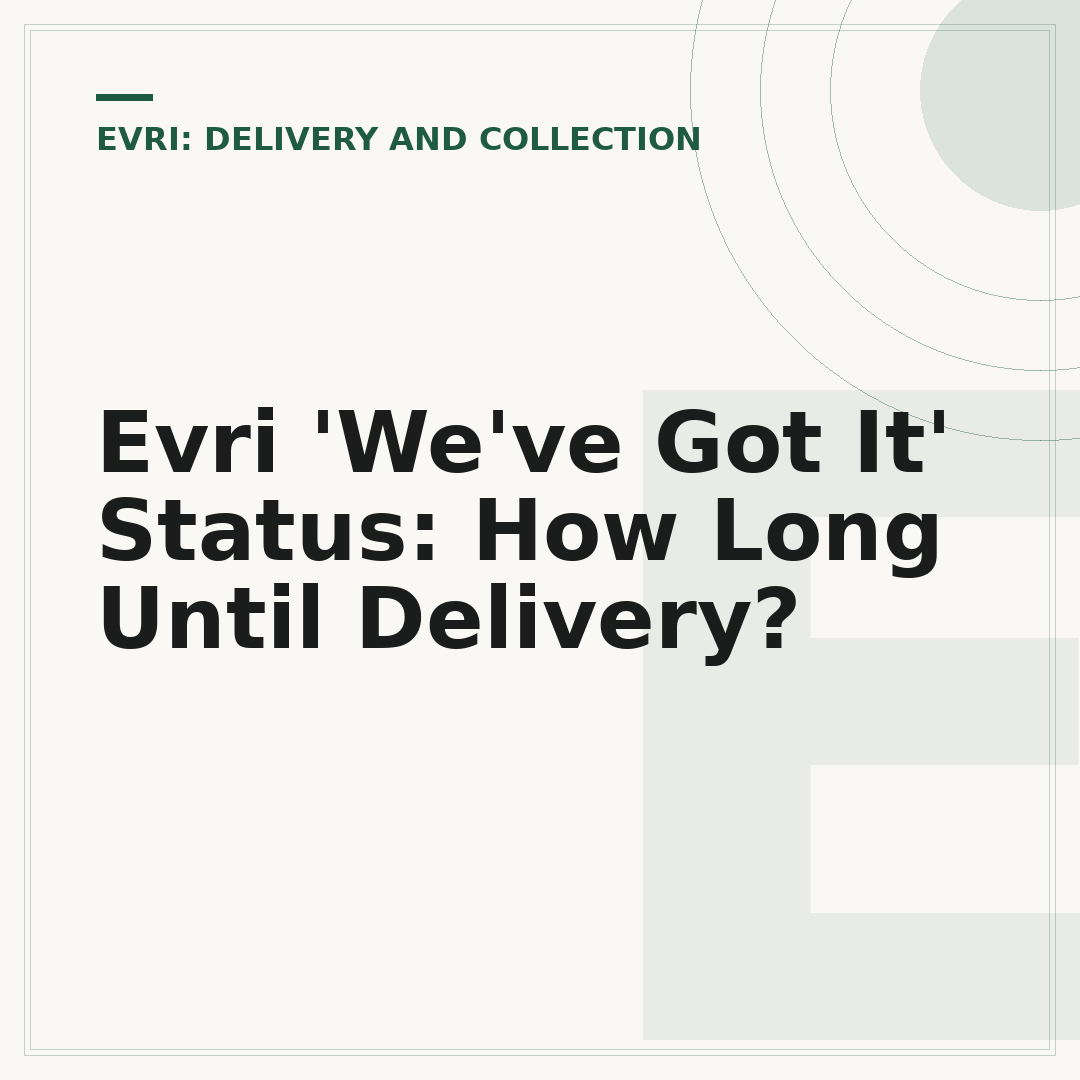 Evri 'We've Got It' Status: How Long Until Delivery?