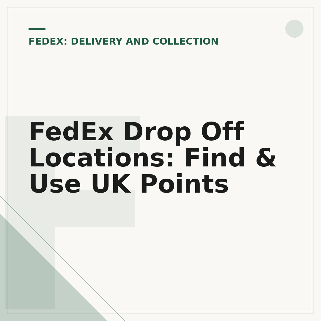 FedEx Drop Off Locations: Find & Use UK Points