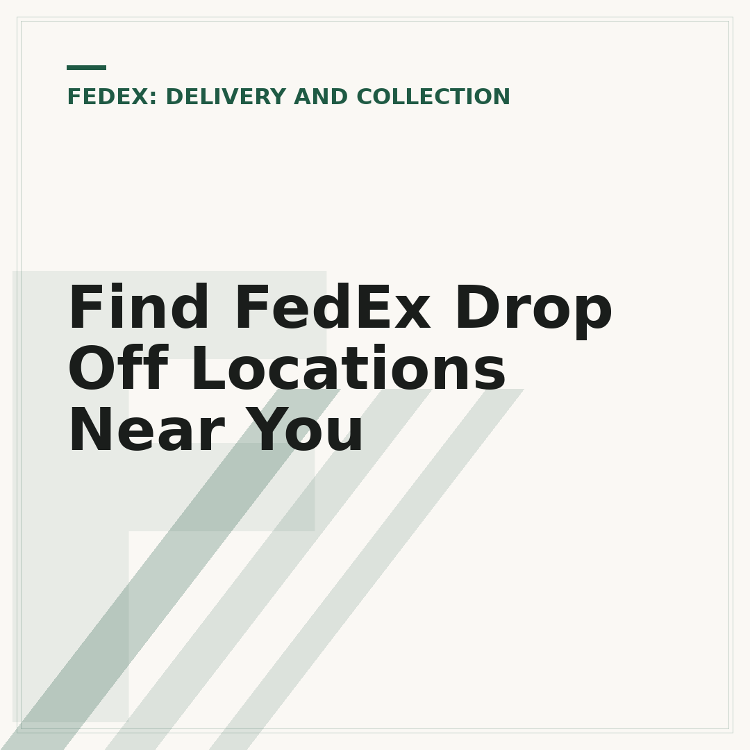 Find FedEx Drop Off Locations Near You