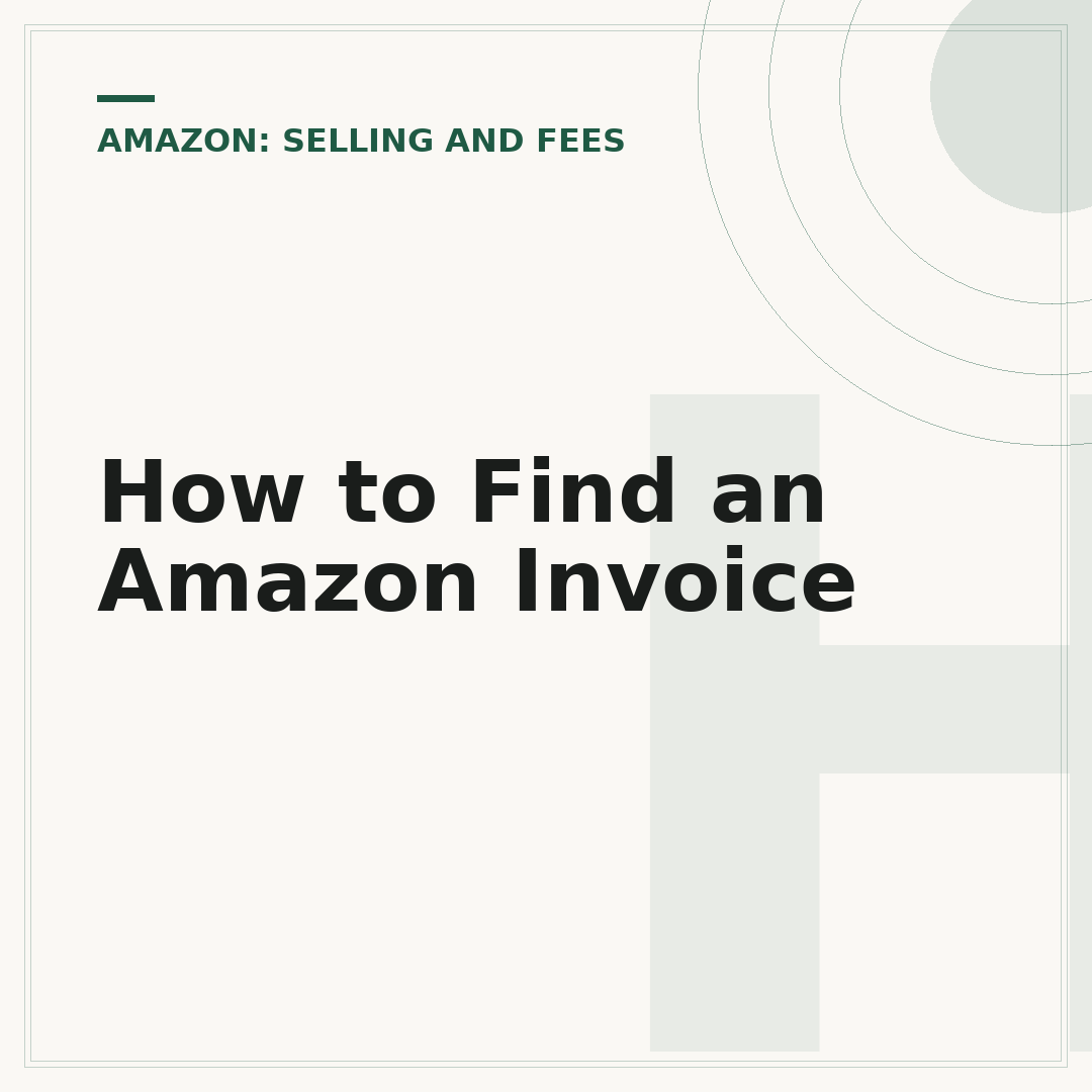 How to Find an Amazon Invoice