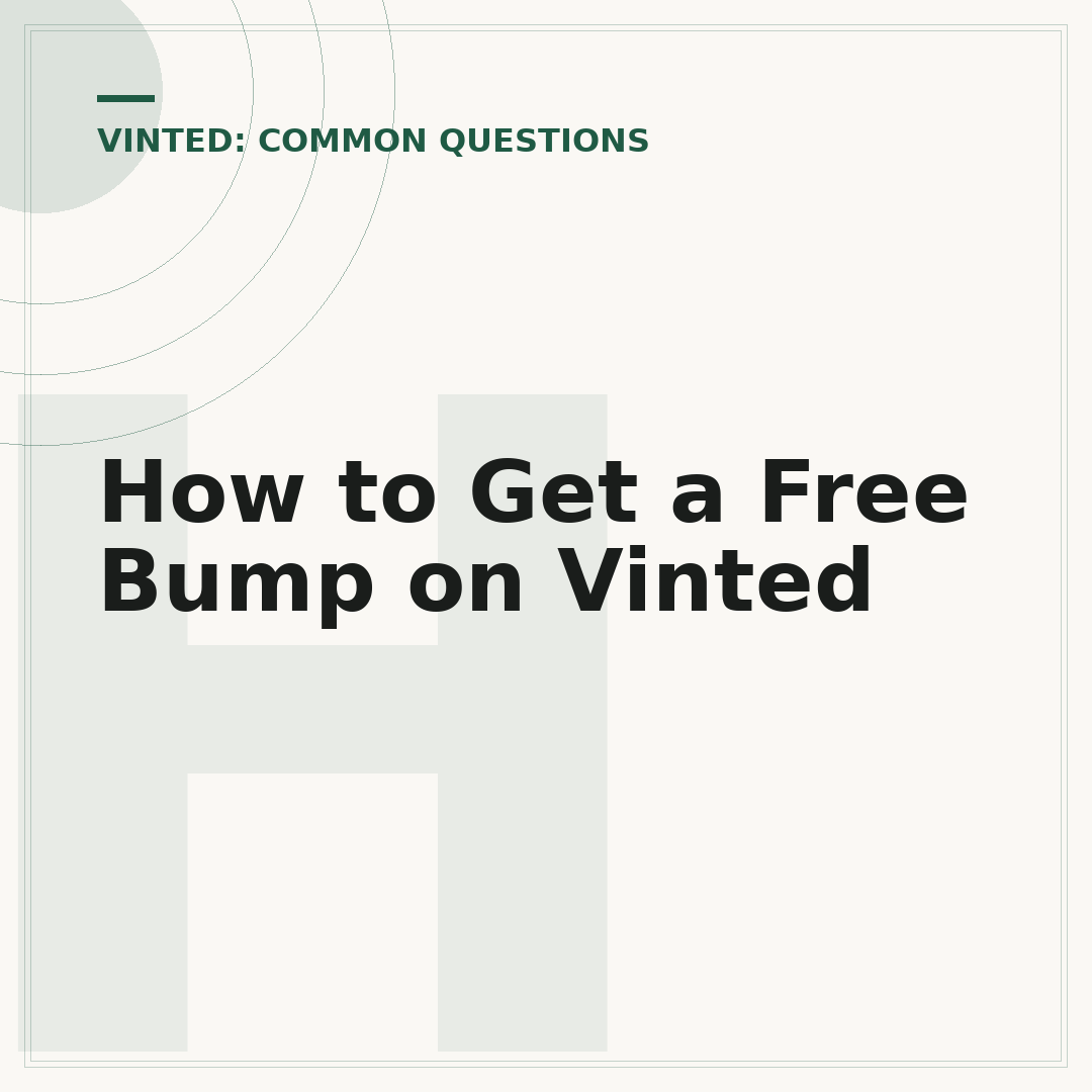 How to Get a Free Bump on Vinted