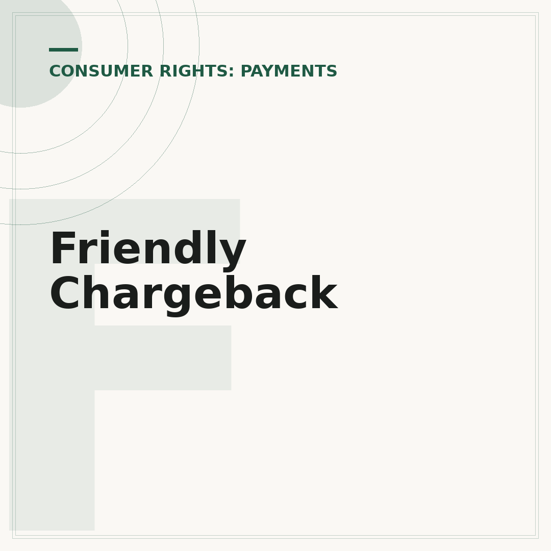 Friendly Chargeback