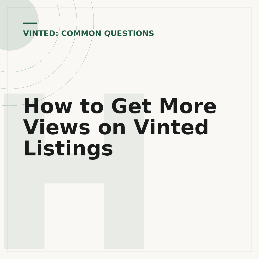 How to Get More Views on Vinted Listings