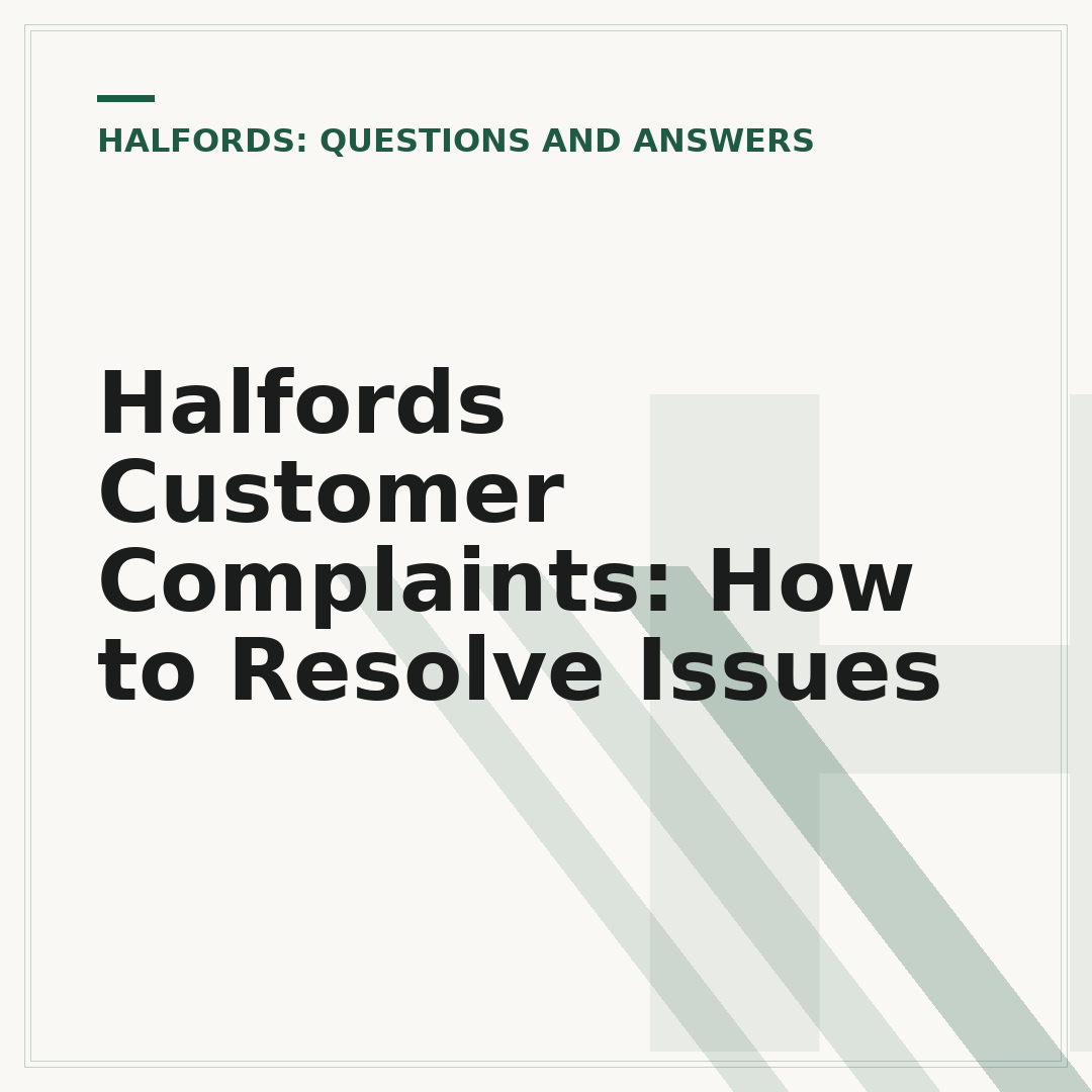 Halfords Customer Complaints: How to Resolve Issues