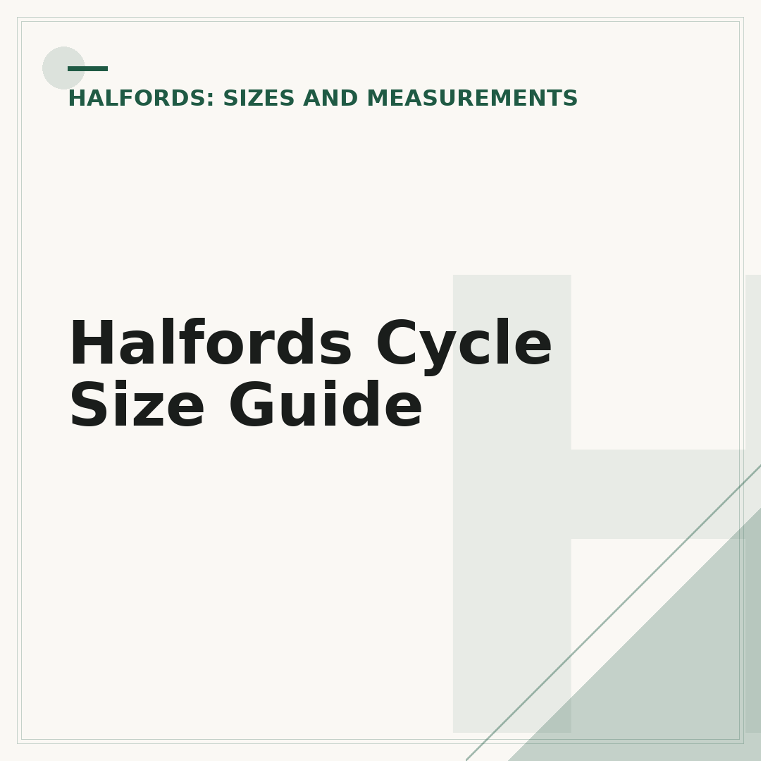 Halfords Cycle Size Guide