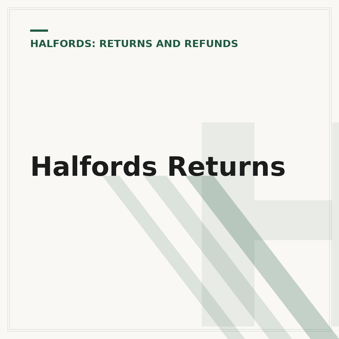 Halfords Returns