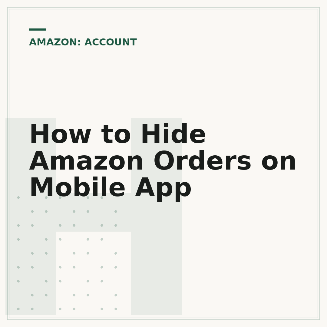 How to Hide Amazon Orders on Mobile App