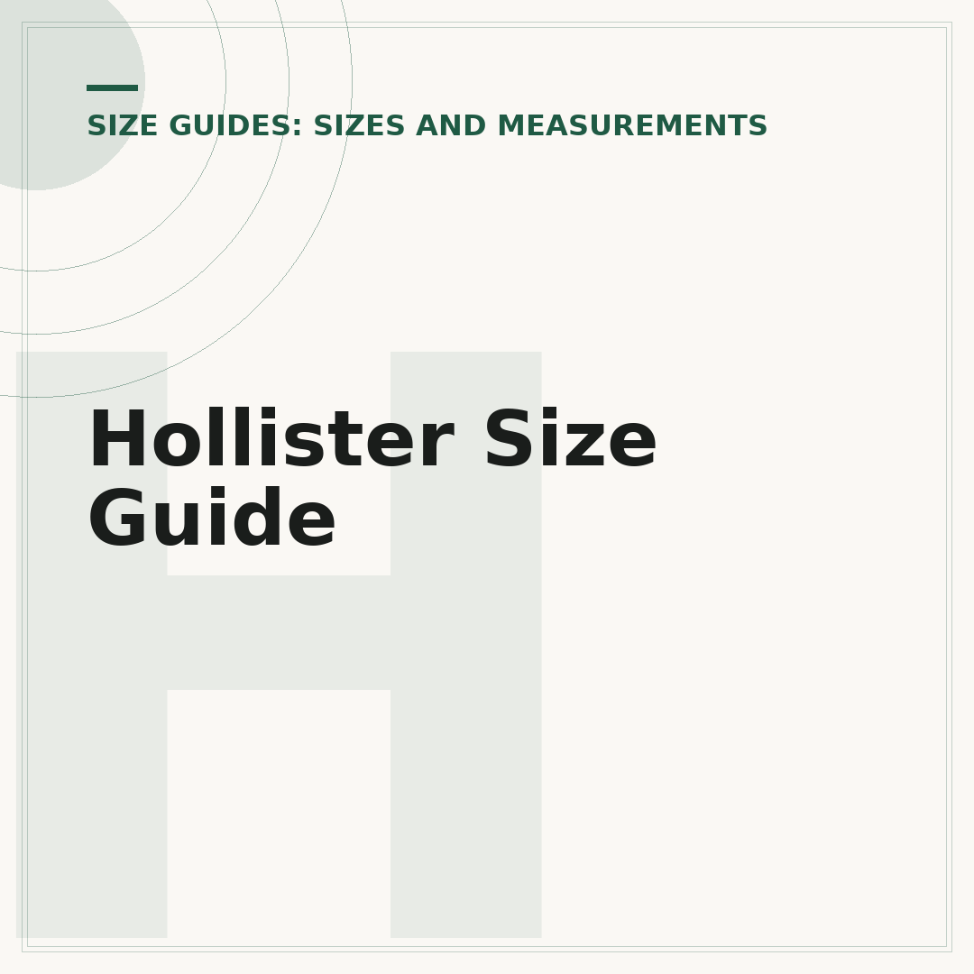 Hollister Size Guide