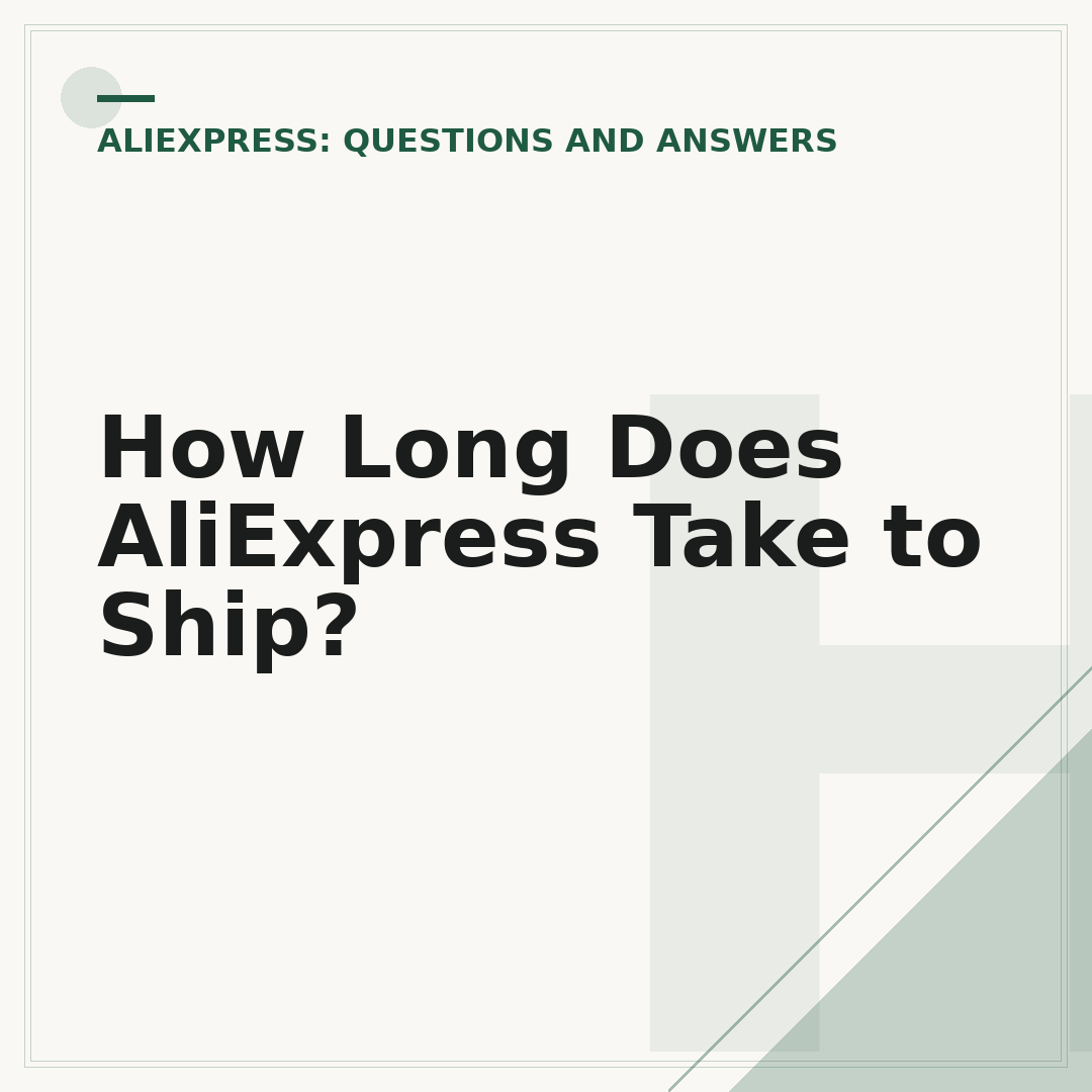 How Long Does AliExpress Take to Ship?