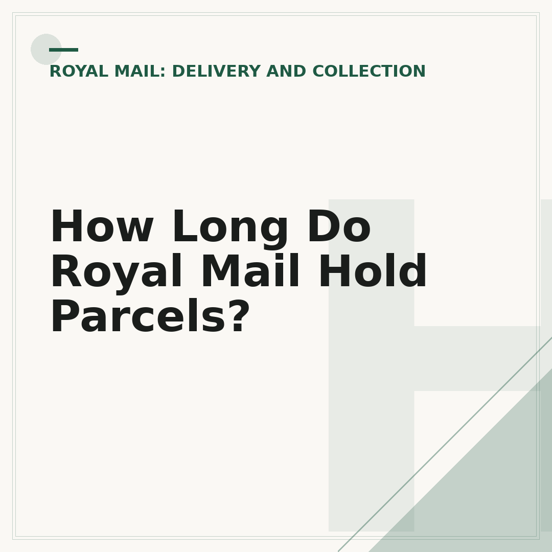 How Long Do Royal Mail Hold Parcels?