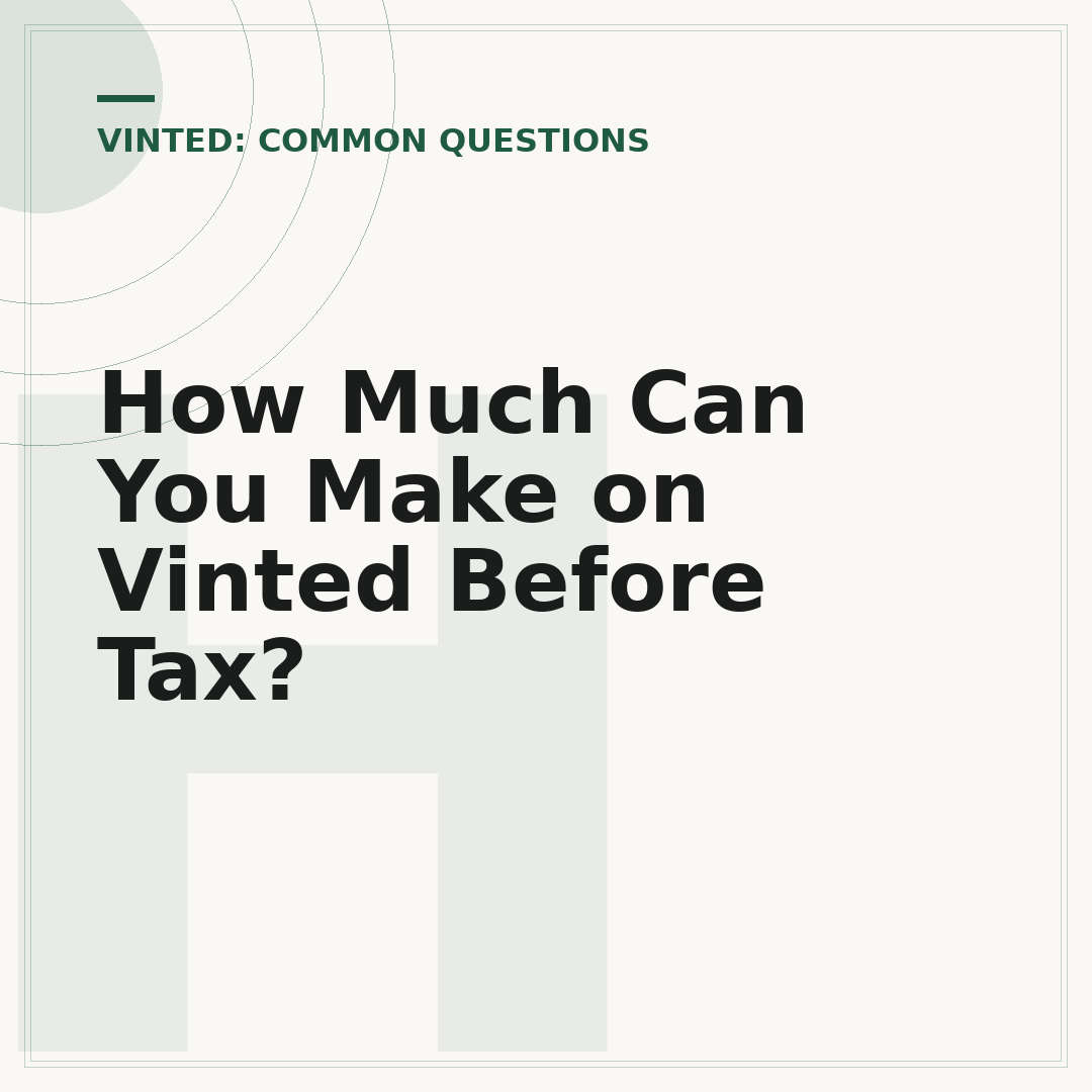 How Much Can You Make on Vinted Before Tax?