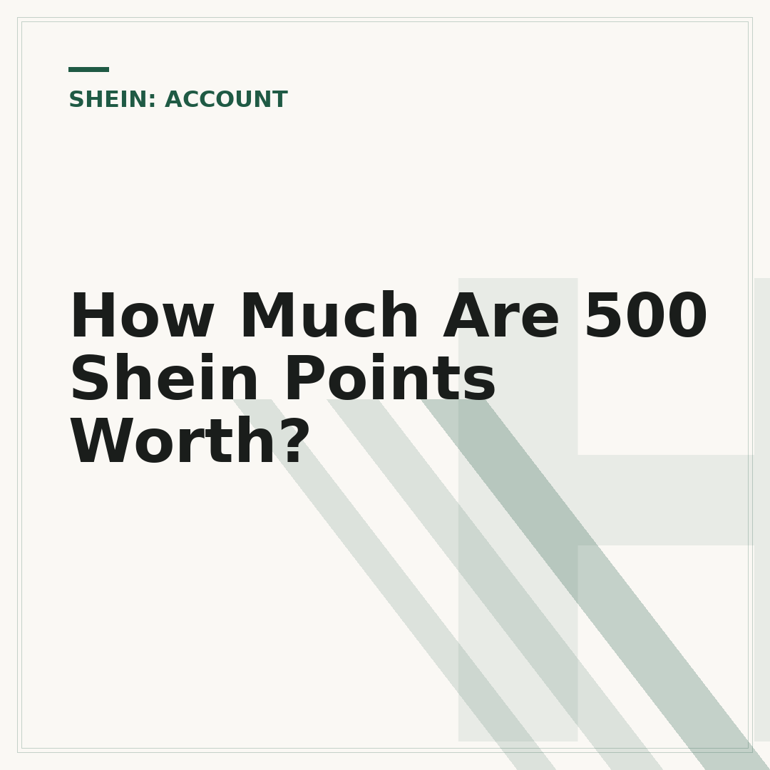 How Much Are 500 Shein Points Worth?