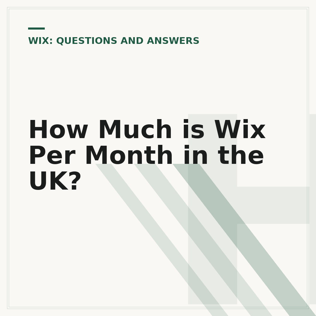 How Much is Wix Per Month in the UK?
