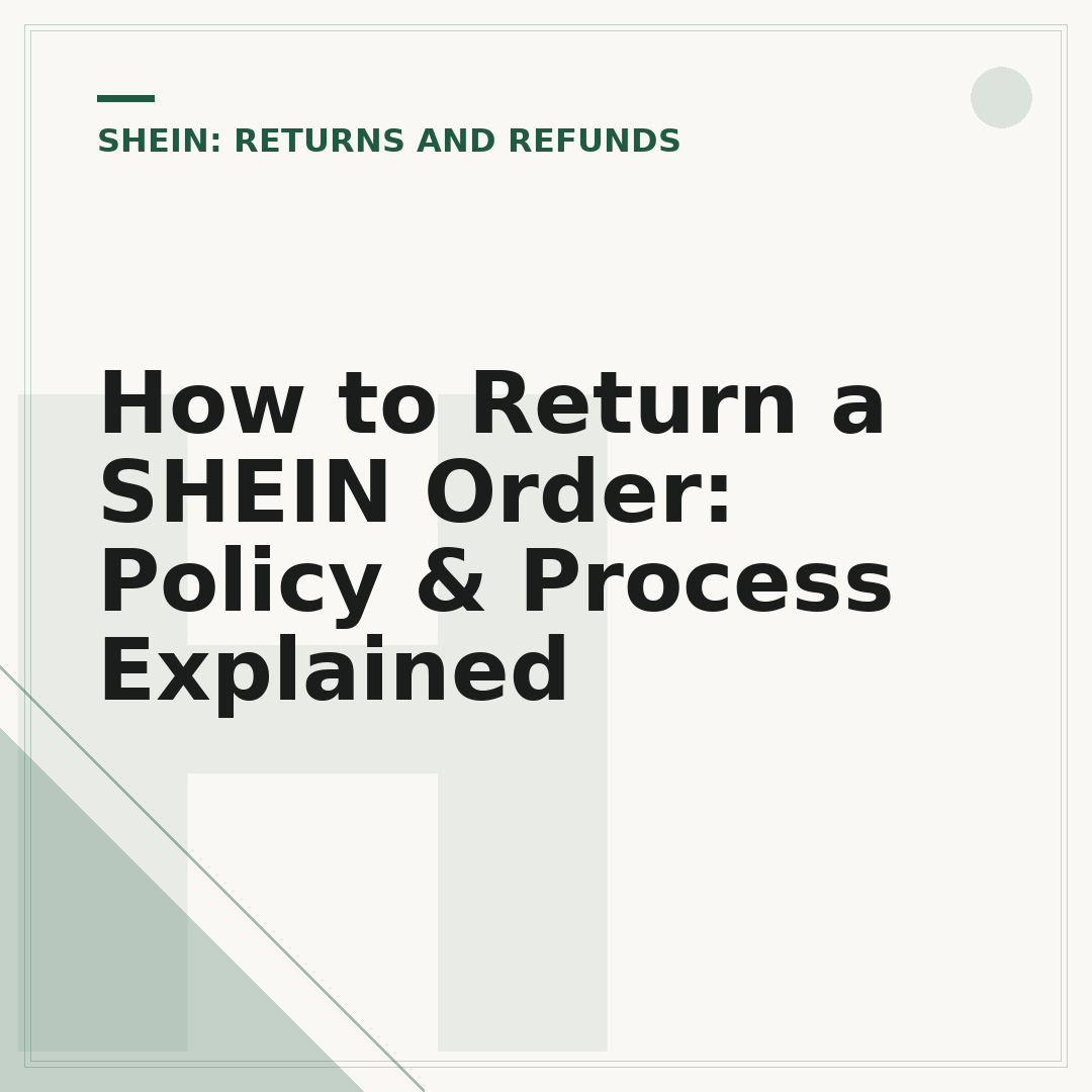 How to Return a SHEIN Order: Policy & Process Explained