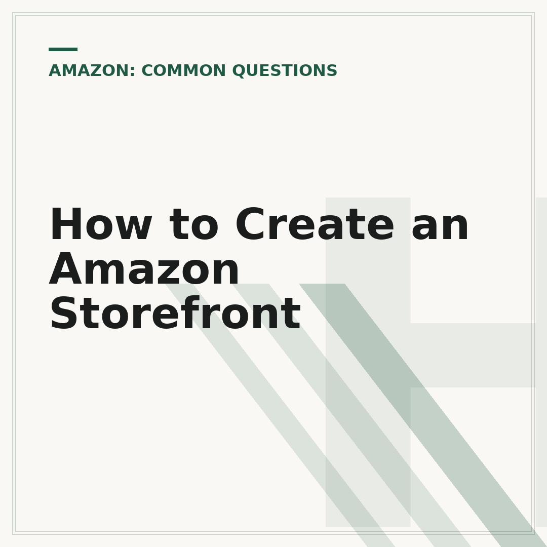 How to Create an Amazon Storefront