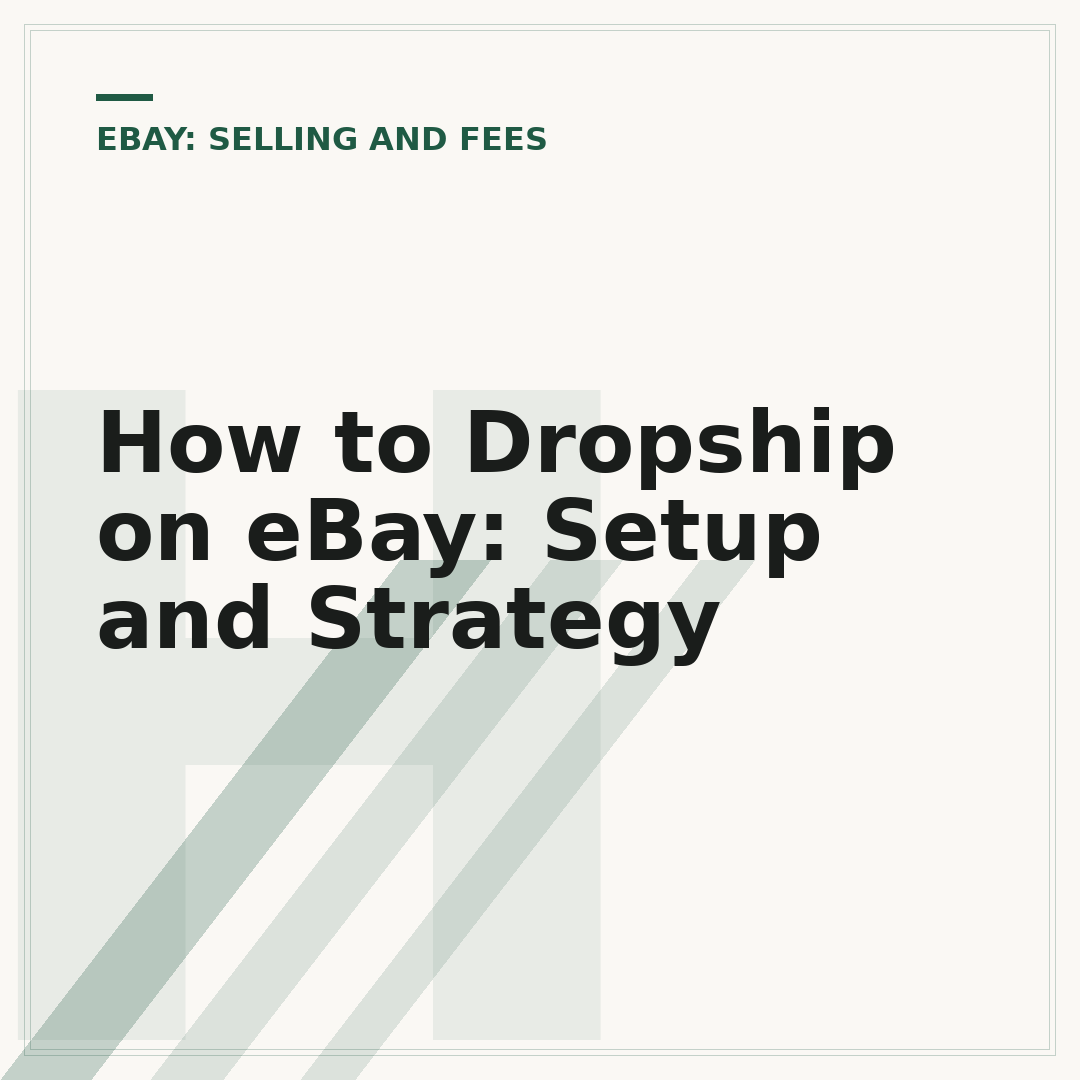 How to Dropship on eBay: Setup and Strategy