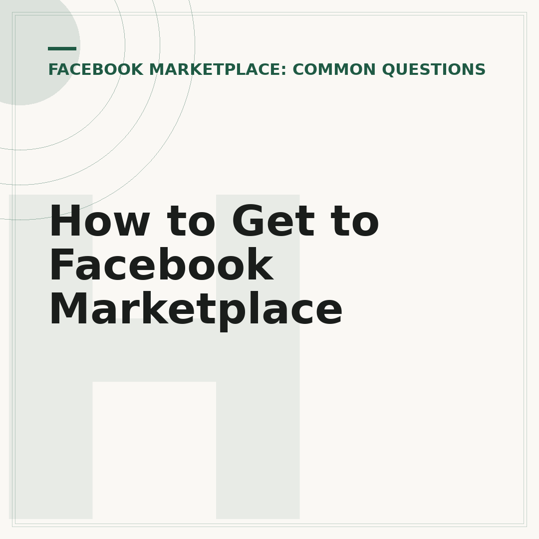 How to Get to Facebook Marketplace