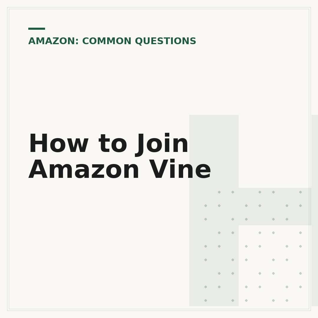 How to Join Amazon Vine