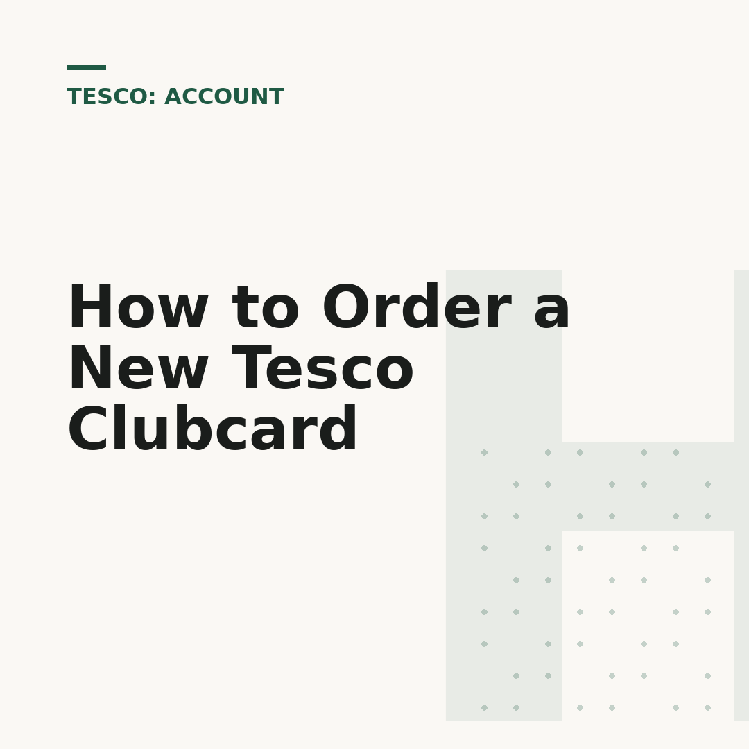 How to Order a New Tesco Clubcard