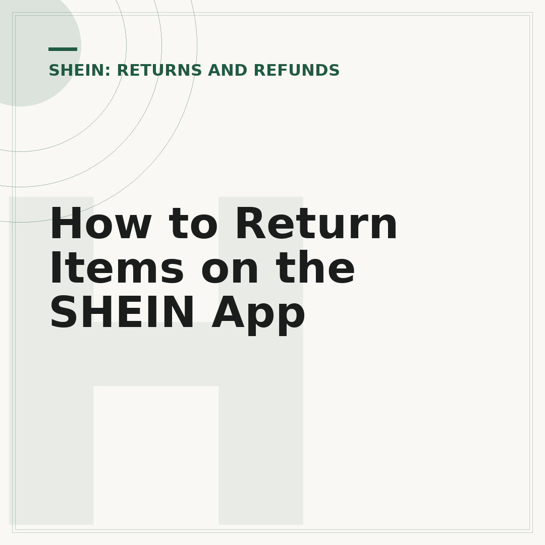 How to Return Items on the SHEIN App