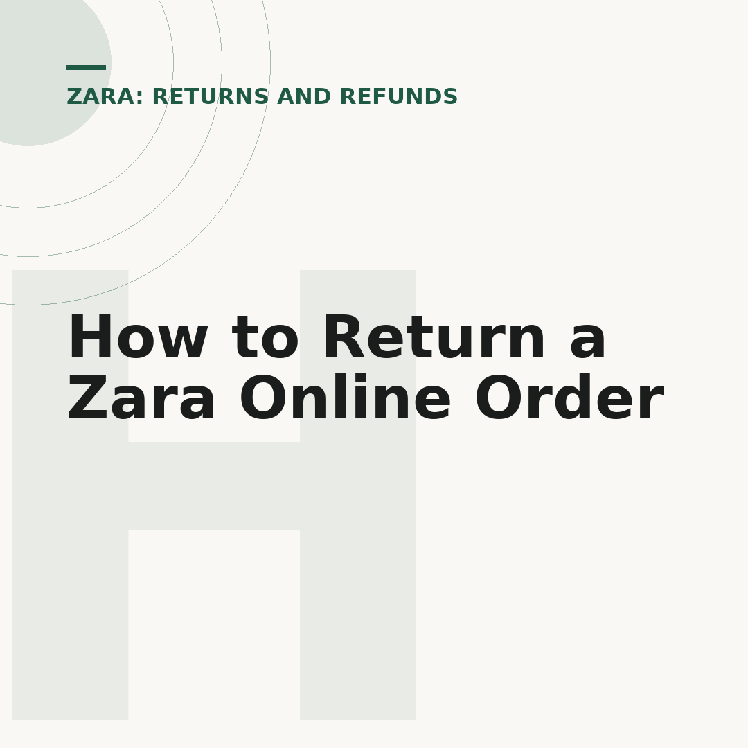 How to Return a Zara Online Order