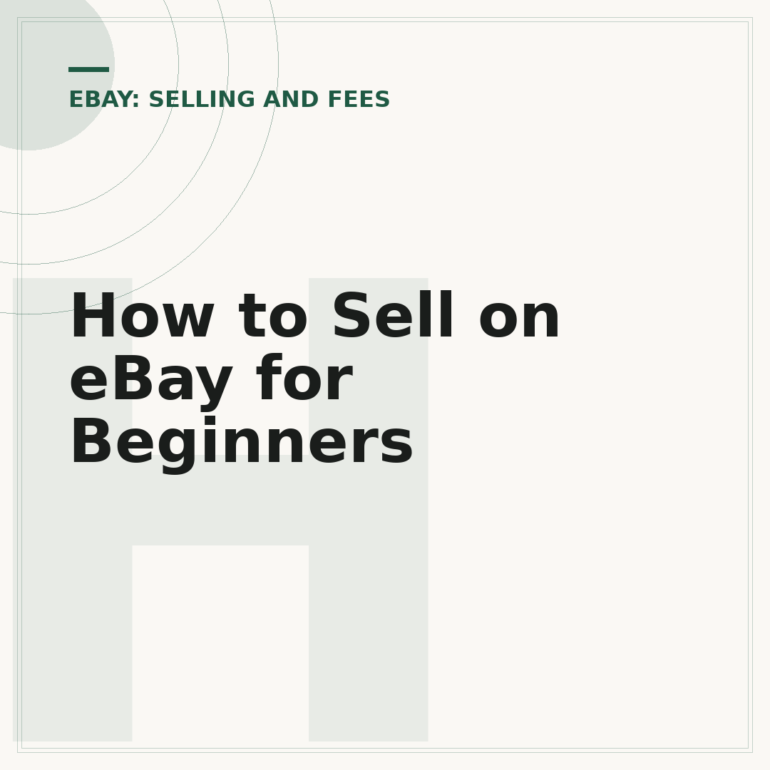 How to Sell on eBay for Beginners