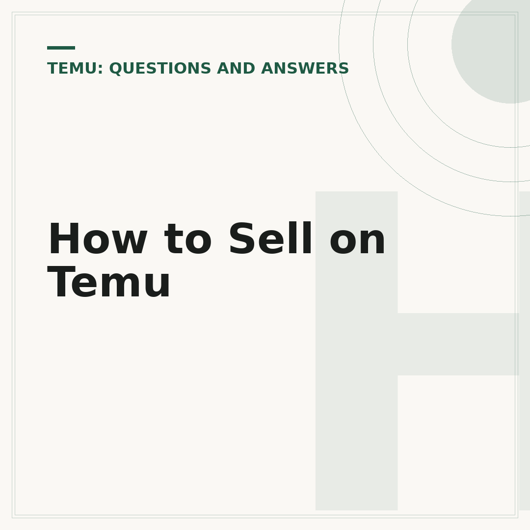 How to Sell on Temu