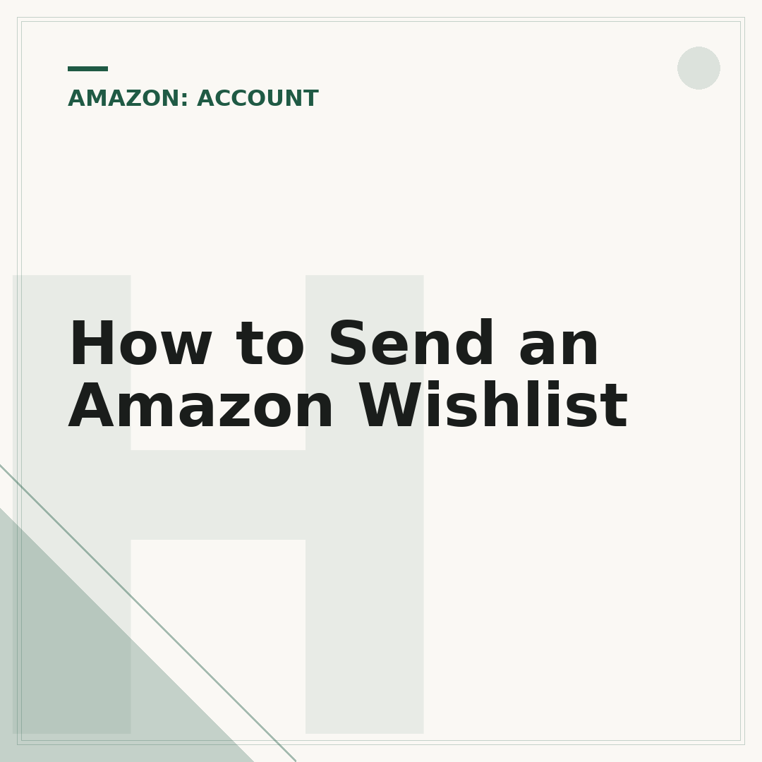 How to Send an Amazon Wishlist