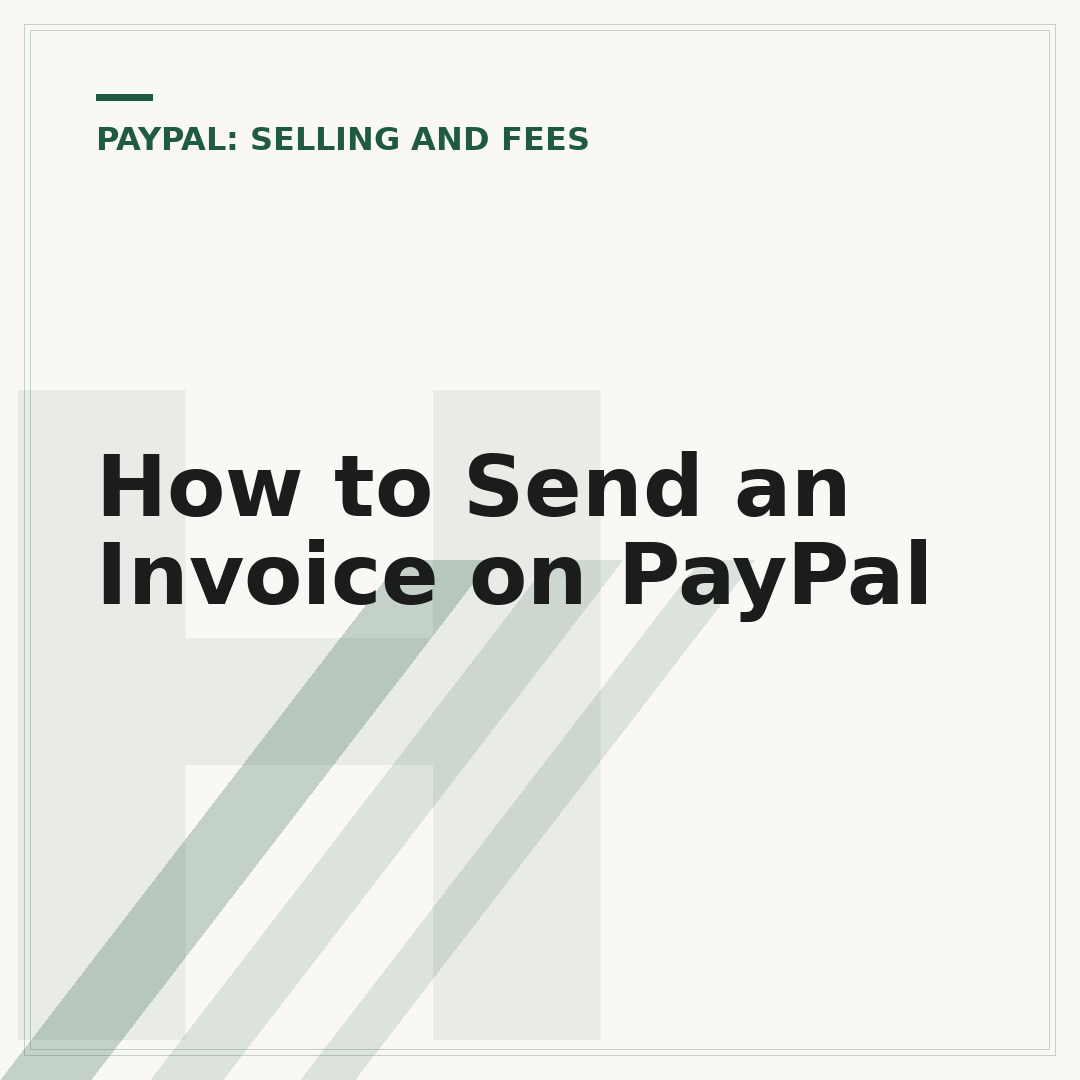 How to Send an Invoice on PayPal