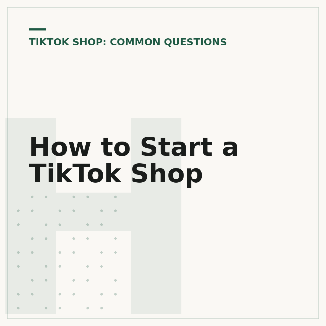 How to Start a TikTok Shop