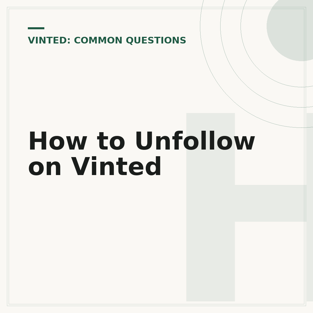 How to Unfollow on Vinted
