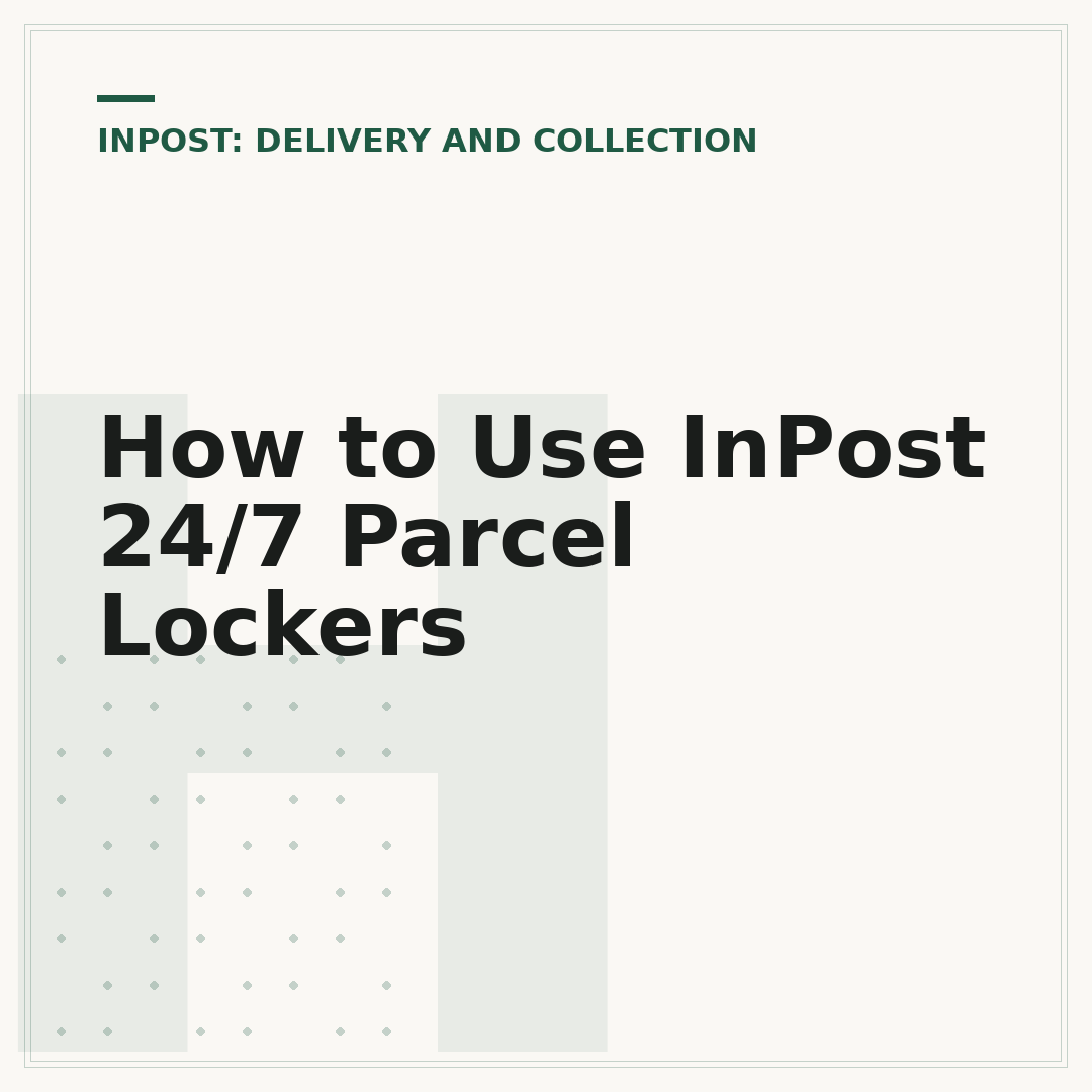 How to Use InPost 24/7 Parcel Lockers