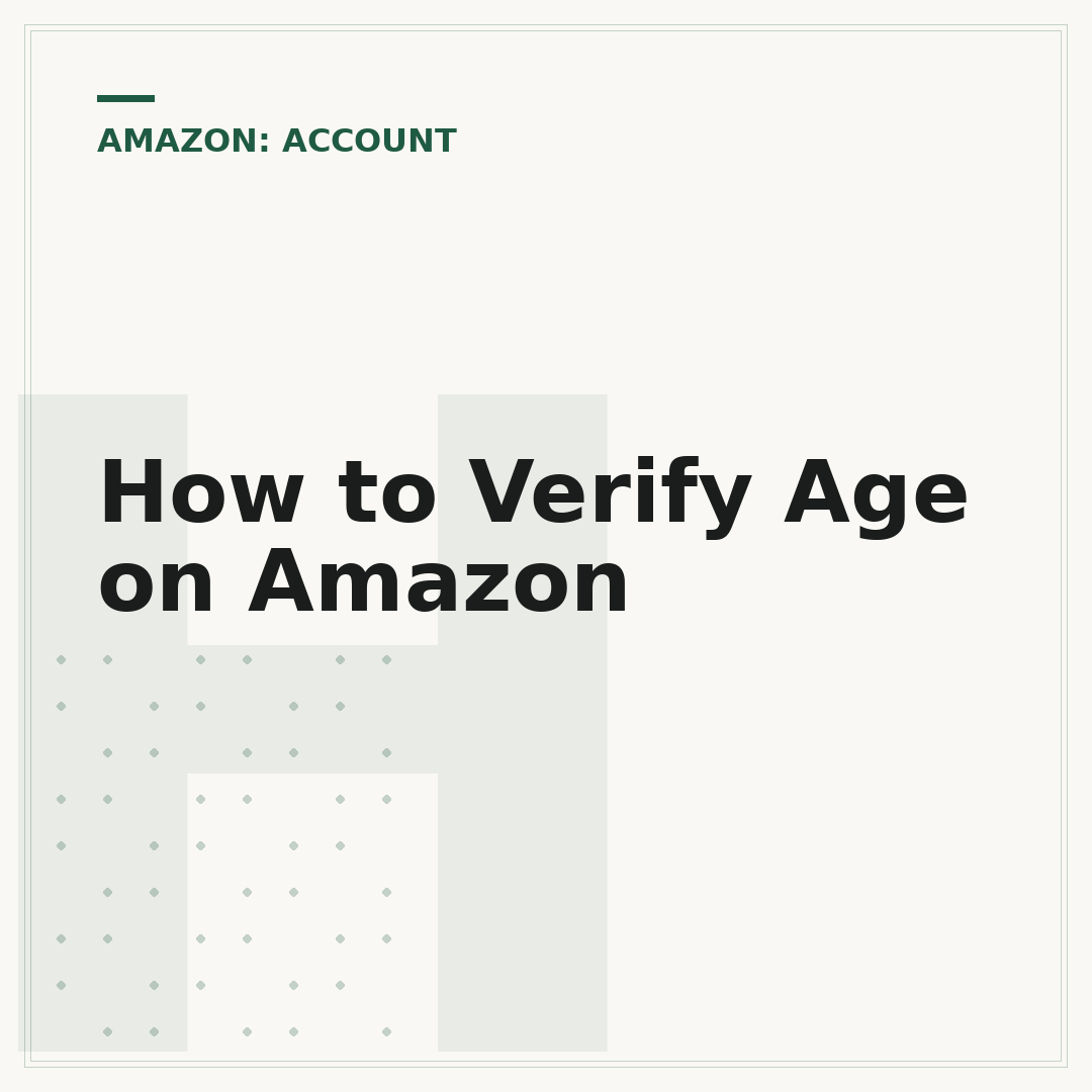 How to Verify Age on Amazon