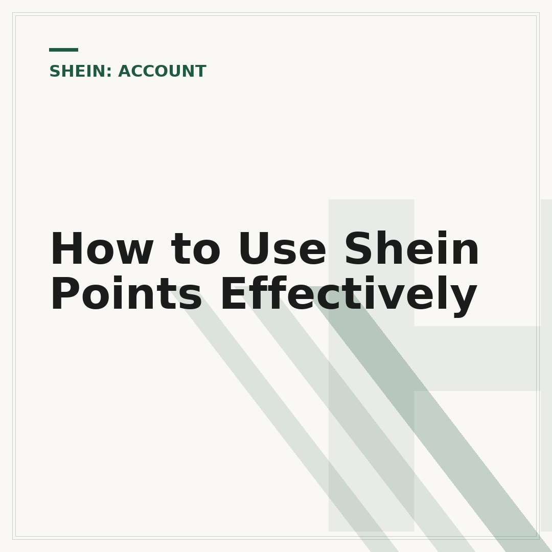 How to Use Shein Points Effectively