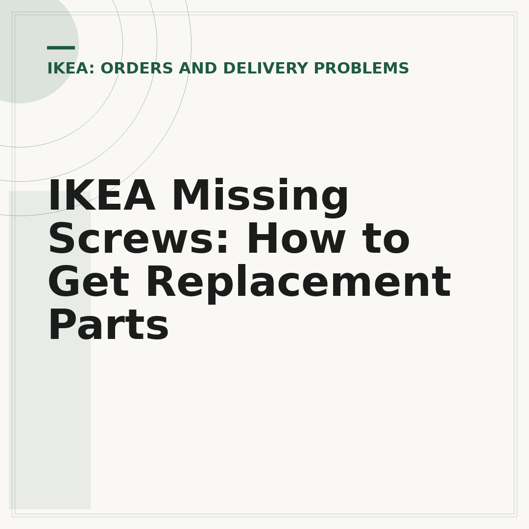 IKEA Missing Screws: How to Get Replacement Parts