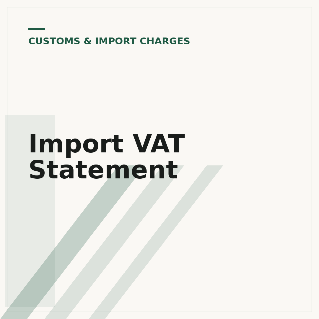 Import VAT Statement