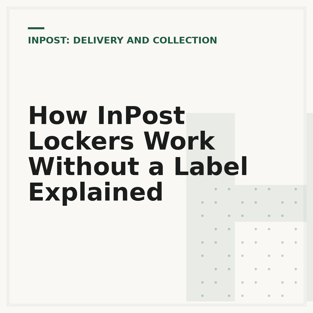 How InPost Lockers Work Without a Label Explained