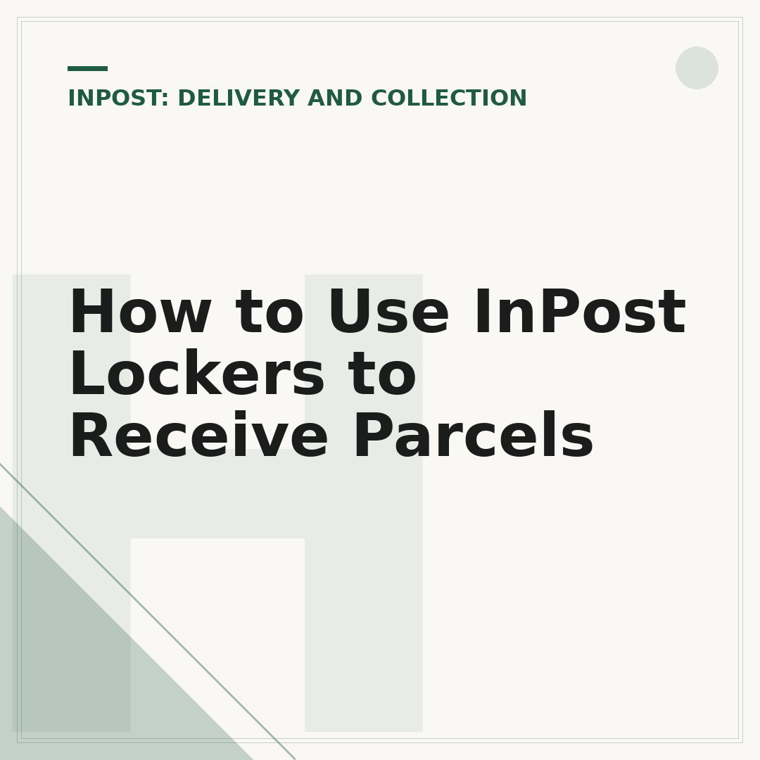 How to Use InPost Lockers to Receive Parcels