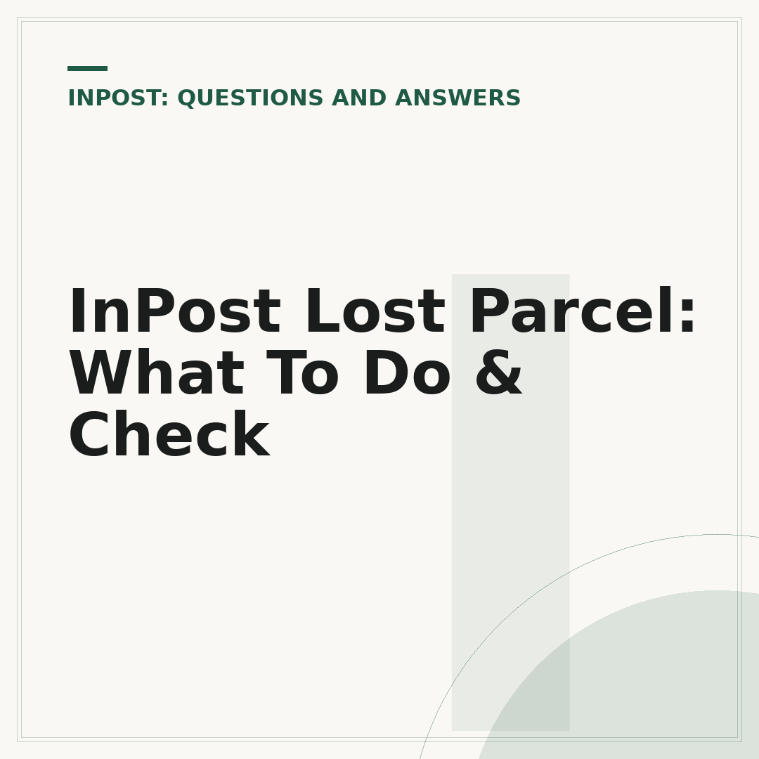InPost Lost Parcel: What To Do & Check