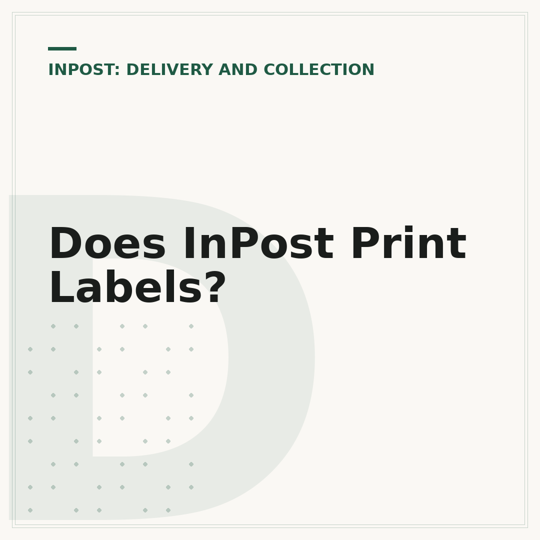 Does InPost Print Labels?