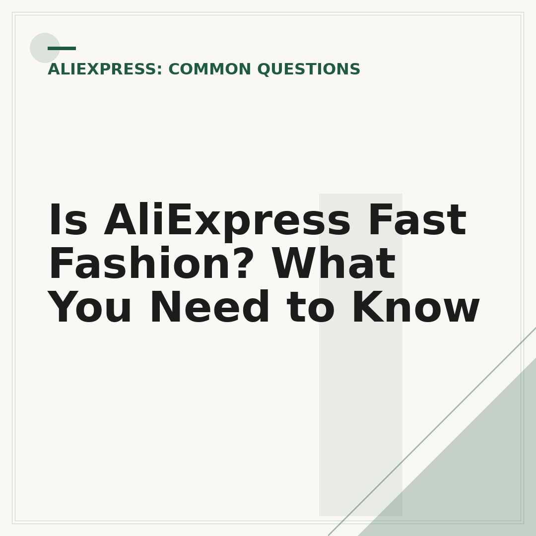 Is AliExpress Fast Fashion? What You Need to Know