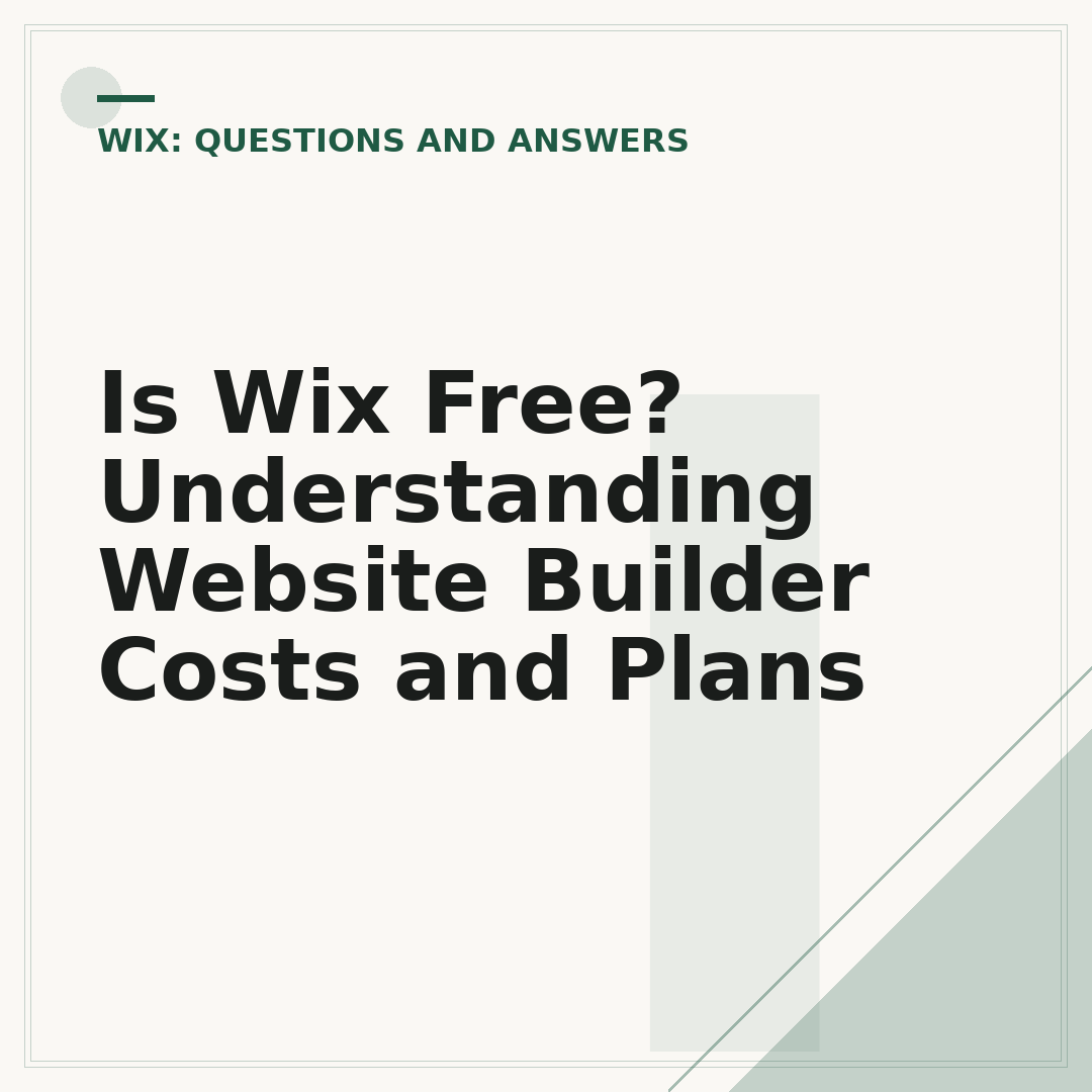 Is Wix Free? Understanding Website Builder Costs and Plans
