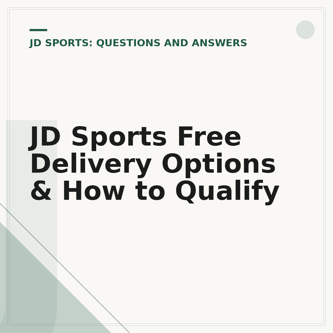 JD Sports Free Delivery Options & How to Qualify