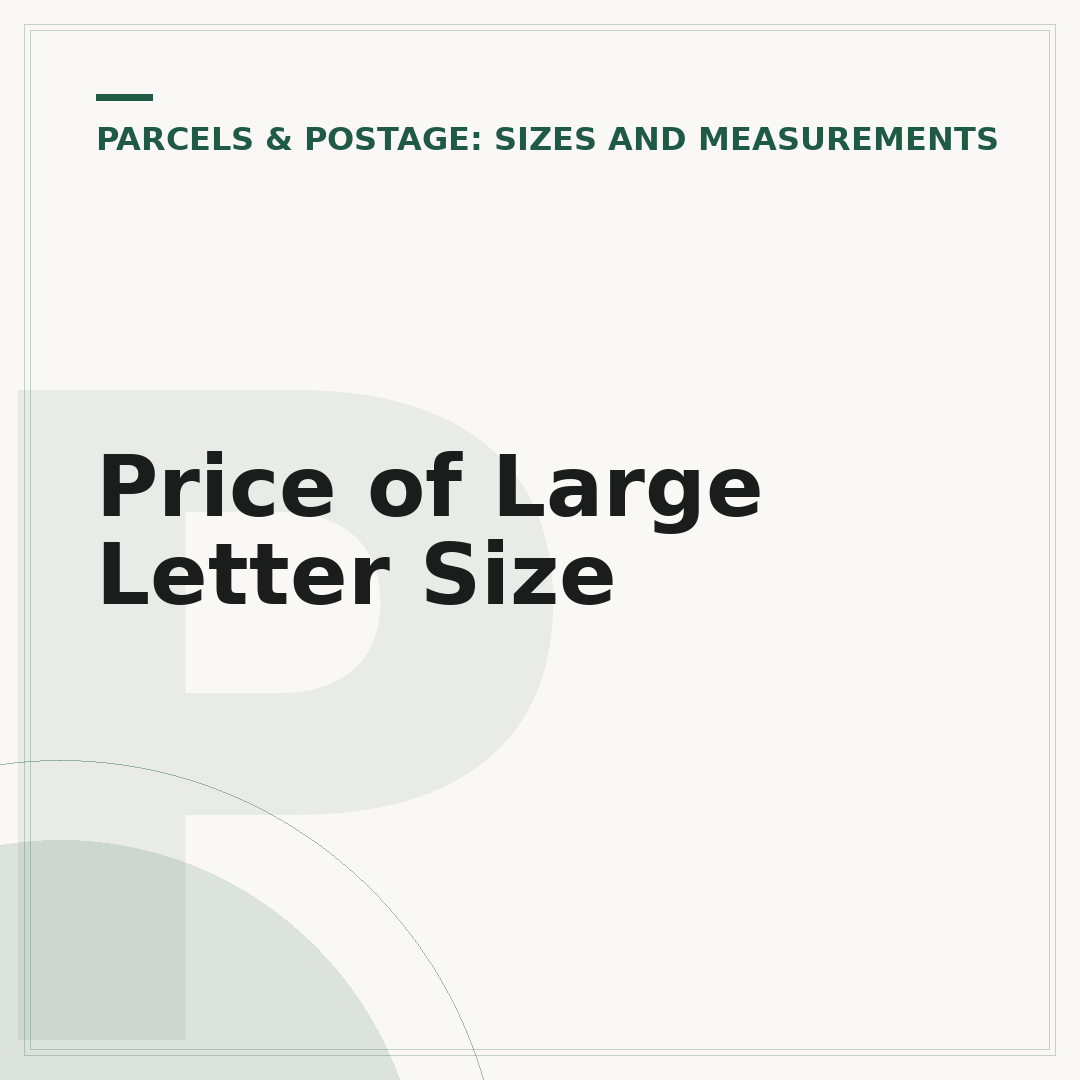 Price of Large Letter Size