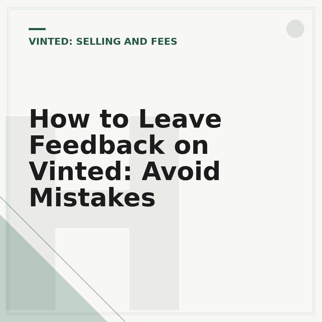 How to Leave Feedback on Vinted: Avoid Mistakes