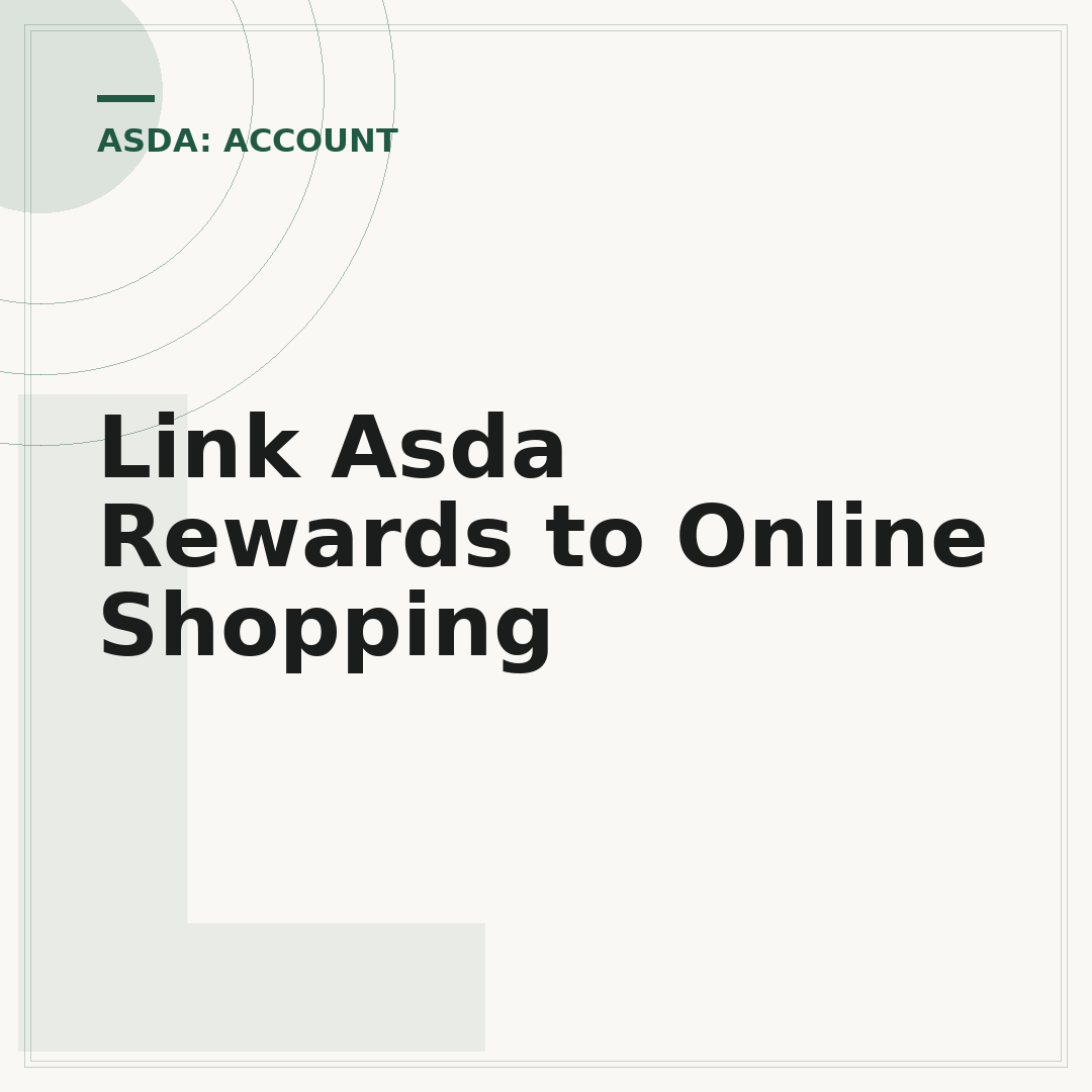 Link Asda Rewards to Online Shopping