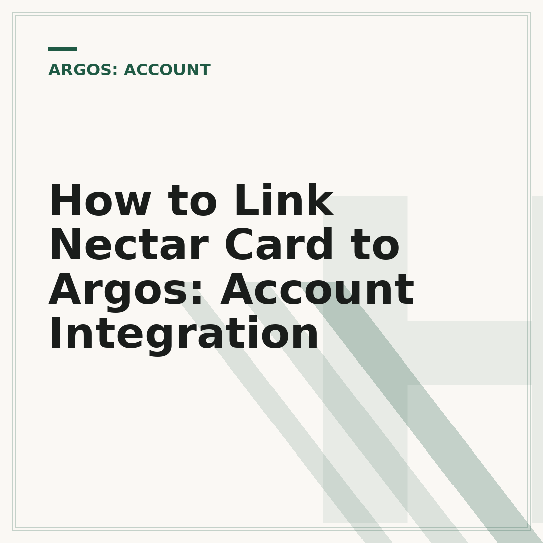 How to Link Nectar Card to Argos: Account Integration
