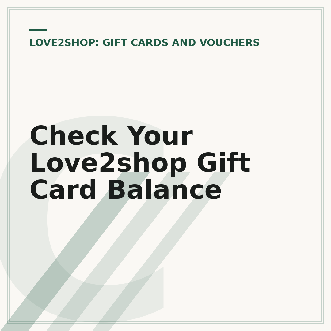 Check Your Love2shop Gift Card Balance