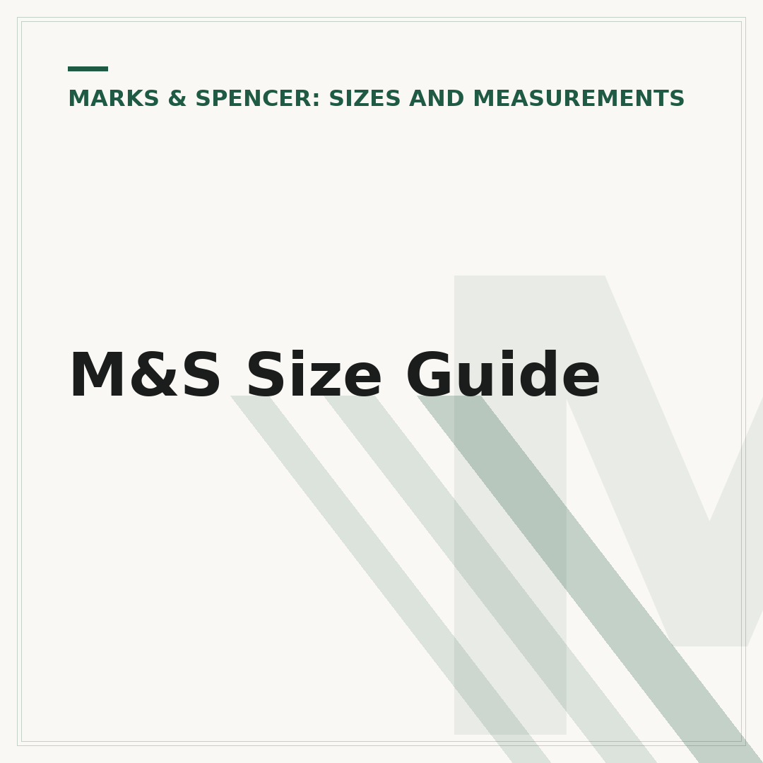 M&S Size Guide